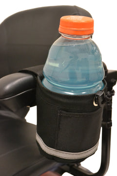 Unbreakable Fabric Cupholder for Mobility Scooters and Electric Wheelchairs