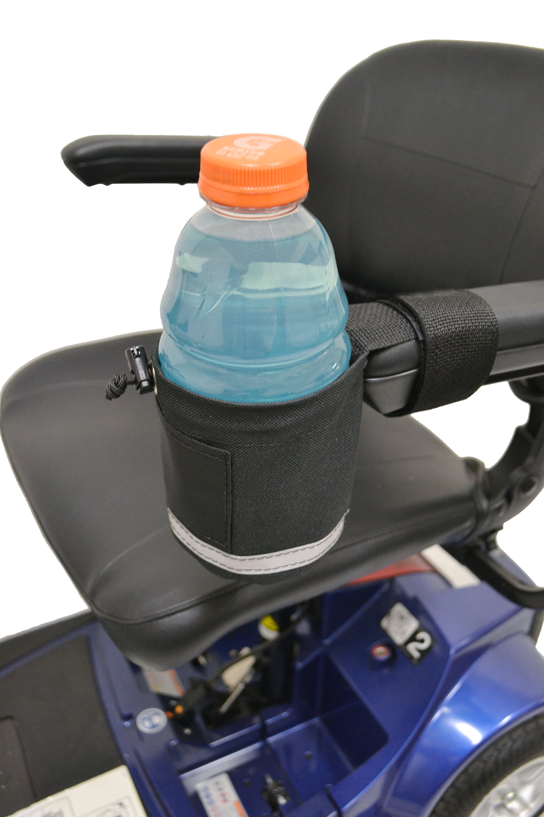 Unbreakable Fabric Cupholder for Mobility Scooters and Electric Wheelchairs