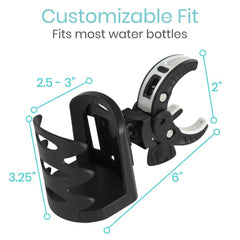 Clip-On Cup Holder for Mobility Scooters, Electric Wheelchairs, and more