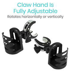 Clip-On Cup Holder for Mobility Scooters, Electric Wheelchairs, and more