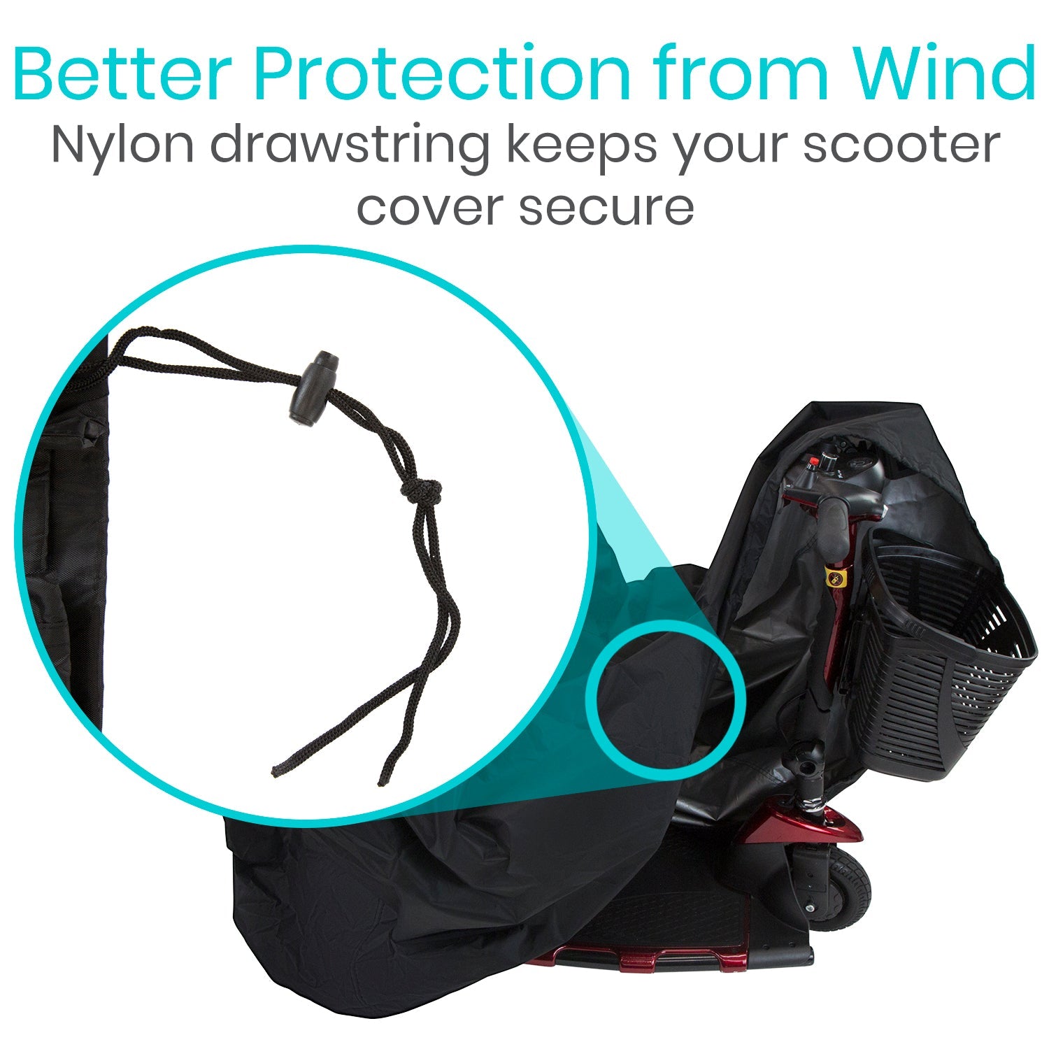 Extra-Durable Waterproof Mobility Scooter Cover From Vive Health (Heavy-Duty)