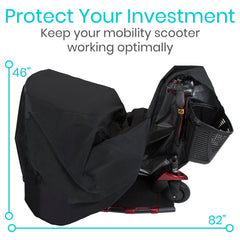 Extra-Durable Waterproof Mobility Scooter Cover From Vive Health (Heavy-Duty)