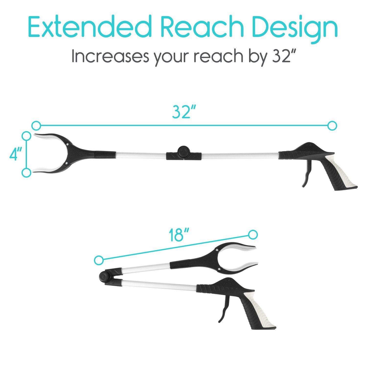 Folding Reacher Grabber from Vive Health