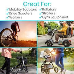 Phone Holder For Mobility Scooters, Electric Wheelchairs, and more. From Vive Health