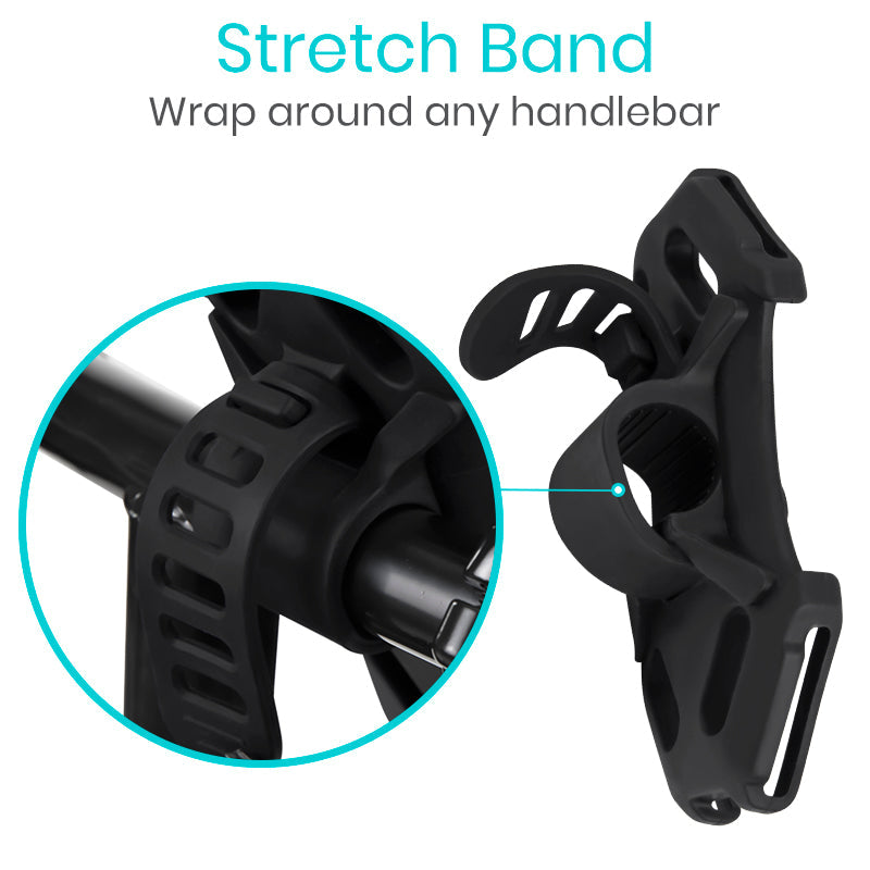 Phone Holder For Mobility Scooters, Electric Wheelchairs, and more. From Vive Health