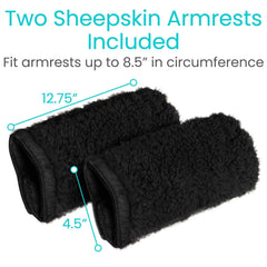 Sheepskin Wheelchair Armrests (Latex Free!)