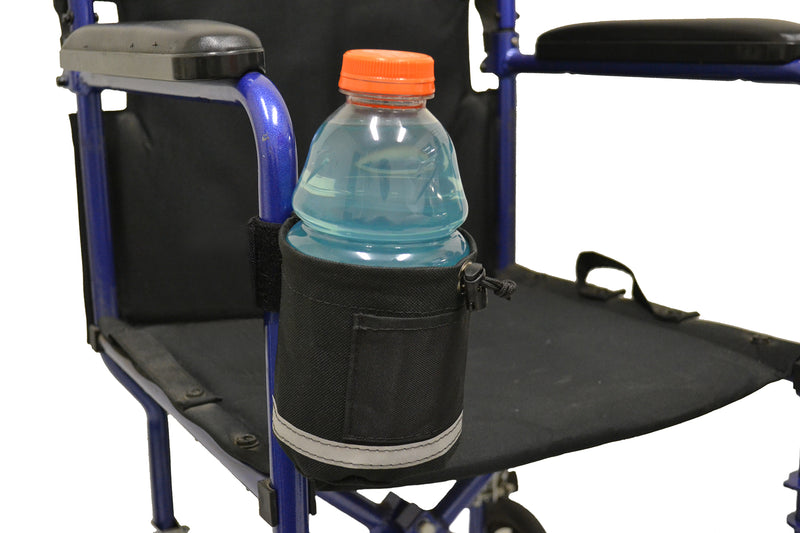 Unbreakable Fabric Cupholder for Mobility Scooters and Electric Wheelchairs