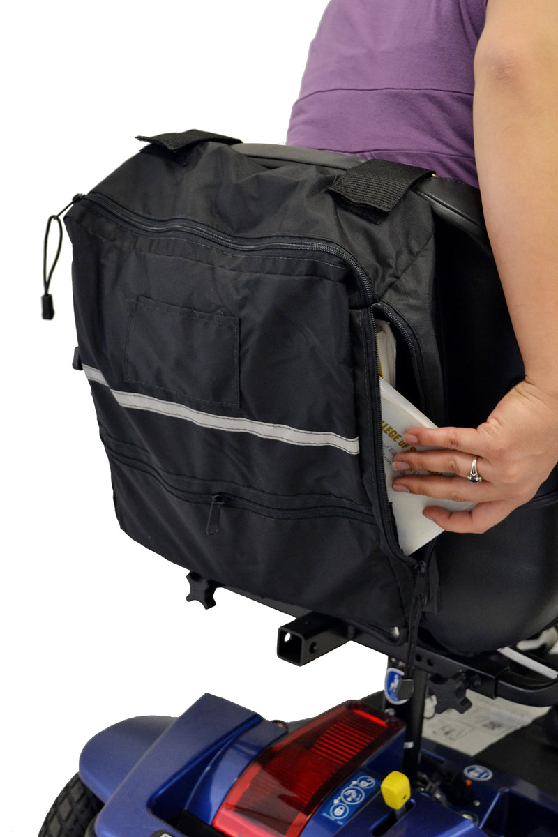 Side Access Seatback Bag for Mobility Scooters and Electric Wheelchairs