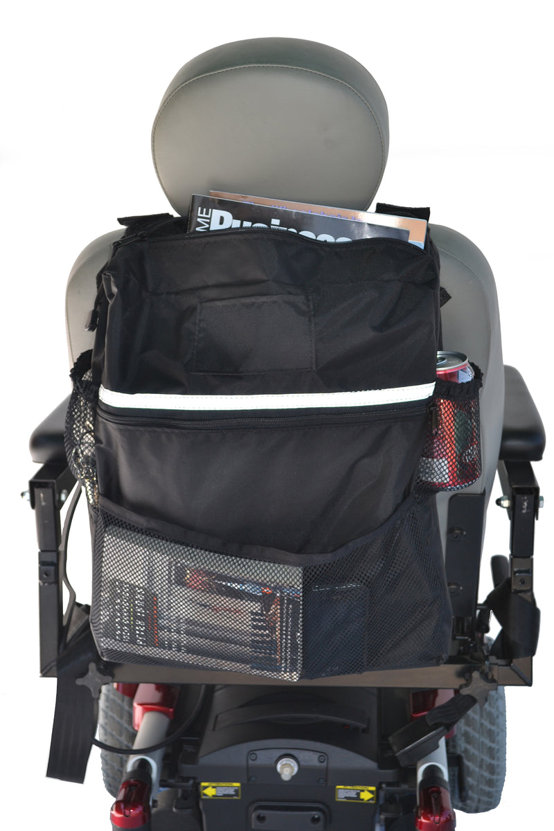 Deluxe Seatback Bag for Mobility Scooters and Electric Wheelchairs