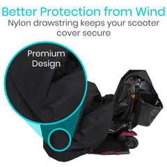 Extra-Durable Waterproof Mobility Scooter Cover From Vive Health (Heavy-Duty)