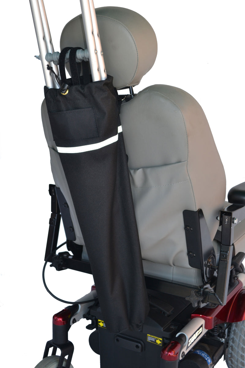 Crutch Holder for Mobility Scooters and Electric Wheelchairs